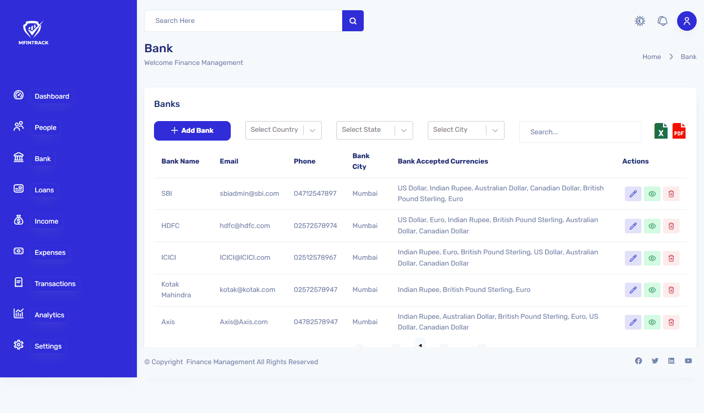 Finance Managment System - Custom Software Project by Reinsoft